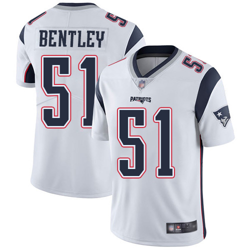 New England Patriots Football 51 Vapor Limited White Men Ja Whaun Bentley Road NFL Jersey